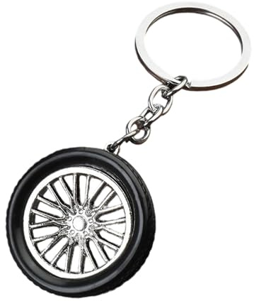 Generisch Autoreifen Schlüsselanhänger,Kofferanhänger Reifenschmuck - Leichtes Accessory Für Auto-Fans Für Fitness Schule Einkaufen Reisen Pendeln
