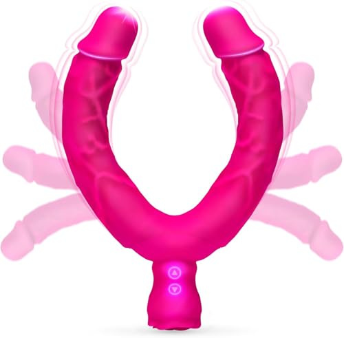 Dildo Doble Vibradorador Mujer Juguetes Eróticos para Pareja Sexuales, Vibradores Consoladores.. para Mujer con Vibración, Consolador Anal Dildo Vibrador Doble Penetración en Juguetes Eróticos