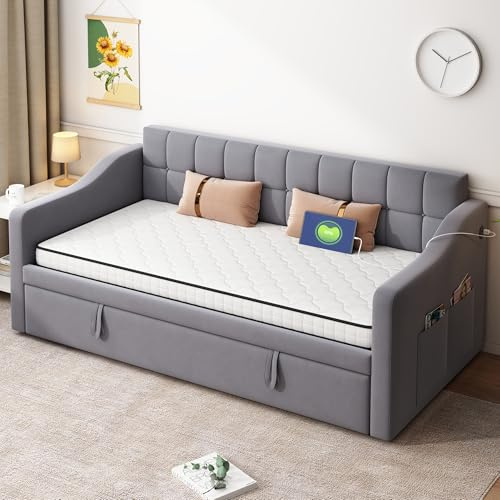 muenfly Materasso 90 x 200 cm, spessore 10 cm, con scarico lombare (H3), arrotolato per letti e letti degli ospiti, bianco