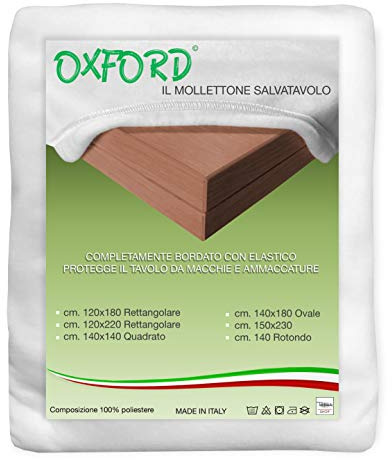 Molton salvatavolo sottotovaglia/bord vit – cm. 120 x 220
