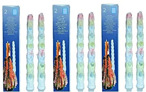 Hillfield® 6 Tropfkerzen Bunt, 30 cm Länge, 2,9 cm Durchmesser, Brenndauer 4-6 Stunden