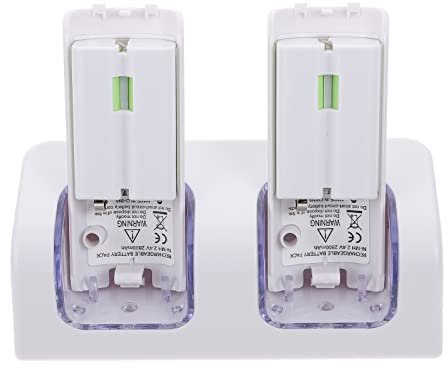 VILLCASE Controller di Stazione del Caricatore 2 in 1 Dual Dock di Ricarica Stazione di per/U Controller (Bianco)