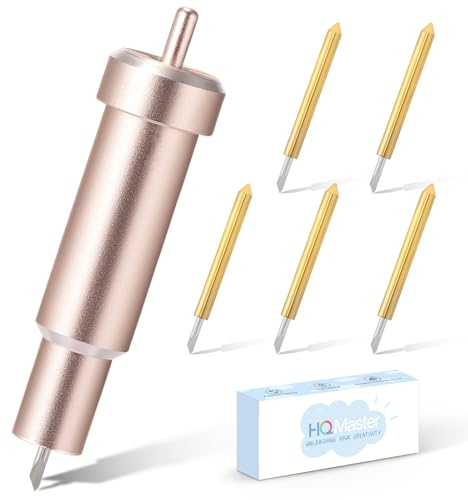 HQMaster Premium Fine Point Klinge und Halter Kit für Cricut Maker 3, Maker, Explore 3, Explore Air 2, Air, One Cutting Blades for Glitter Vinyl, Cardstock, Adhesive Folie, Pergamentpapier
