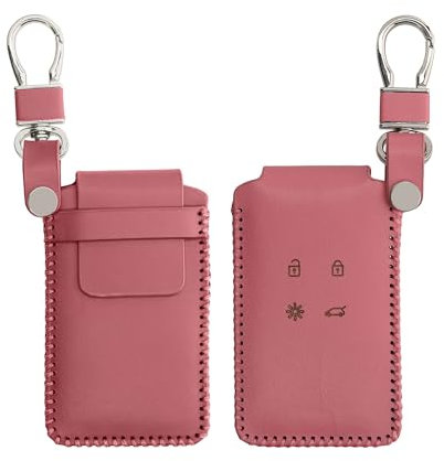 kwmobile Custodia Compatibile con Renault con 4 tasti Smart Key (solo Keyless Go) - Cover Chiavi Auto Protezione Copri Telecomando - Copri Chiave Copertura rosa scuro