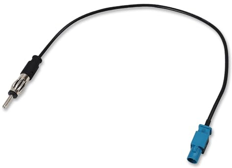 AEDIKO Car Stereo FM AM Radio Antenna Adapter Cable Fakra Z Male to DIN Male Plug Connector Cable for Car Stereo Audio HD Radio Head Unit CD Media Player Receiver