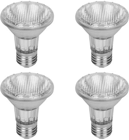 E26 PAR30 Reflector Halogen Lamp 75W Flood Light Bulb High Output Recessed Light Equivalent PAR30 90W Halogen Bulb for Track Range Hood Lights Bathroom Ceiling Can Lamp Warm White AC110V Pack of 4