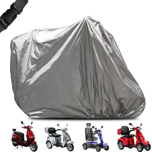 Veleco ® Universal Heavy Duty Mobility Scooter Cover All-Weather Protection for Your Ride - Electric Wheelchair, Moped, Oxford Bike and Mobility Scooter Cover