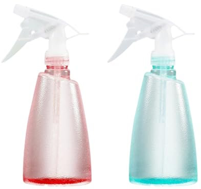 JIHUOO 2 Pcs 500ml Plastic Water Spray Bottles Empty Travel Spray Bottles Plant Watering Bottles Large Cleaning Spray Bottles Refillable Spraying Bottles Fine Mist Sprayers