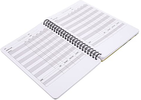 Gogogmee Trainingsplaner-notizblock Fitness-tagebuch Zur Terminplanung Spiralnotizbuch Für Tägliche Übungsplanung Und Ernährungserinnerungen