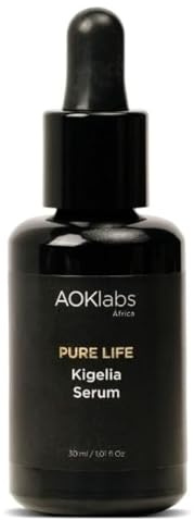 AOKlabs Kigelia Oil Free Serum | Straffend mit Hyaluronsäure | Intensiv-Serum ohne Öl, das die Festigkeit und Elastizität der Haut verbessert