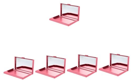 DIYEAH 5St visitenkartenetui mit spiegel für Karten kartenhalter für damen Visitenkarten-Organizer für den Schreibtisch Brieftasche für Visitenkartenhalter Aluminium Rosa