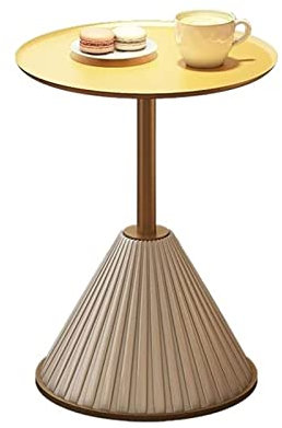 CCYENG Beistelltisch, Couchtisch, Kleiner Beistelltisch aus Metall, Couchtisch für Wohnzimmer, runder Beistelltisch für draußen, Kleiner Akzenttisch, Nachttisch für Schlafzimmer, Balkon,