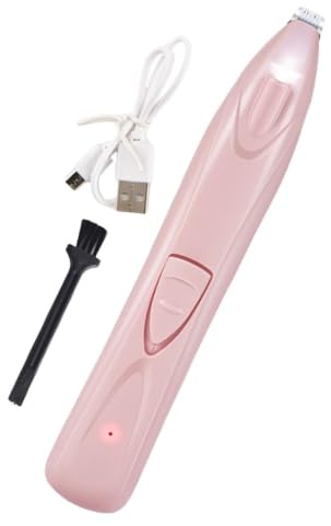 Cat Paw Hair Trimmer, Electric Dog Hair Trimmer,Silent Electric Small Dog Clippers for Paws LED Light | Laddningsbara lågbrusskinkor hårkvarn