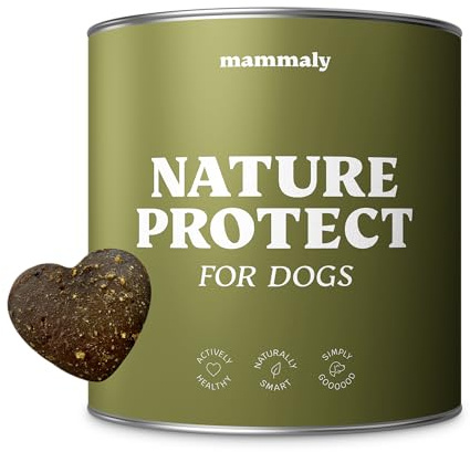 mammaly 12-in-1 Bierhefe Leckerli für deinen Hund - Super Nature Protect 110 Snacks (325g) - mit u. a. Schwarzkümmelöl, Kokosöl und Vitamin B1 für Hautpflege - Hunde sorgenfrei in der Natur