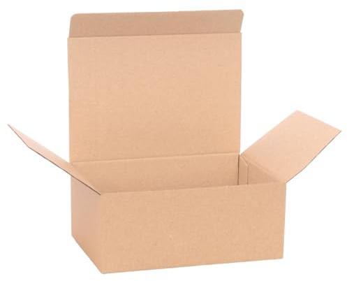 verpacking Geschenkboxen Braun [Größe und Menge wählbar] kleine Faltschachteln für Geschenke, Schmuck, Süßigkeiten 170 x 120 x 70 mm 10 Stück