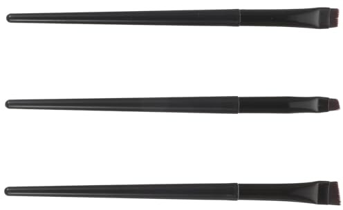 SEWACC 3 Stück Eyeliner und Augenbrauenpinsel Dünner Flacher Make Up Pinsel aus Langlebigem Material Kompakt für Reisen und Präzises Augen Make Up