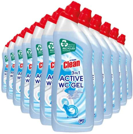 3er Pack - AT HOME Clean WC-Reinigung - Active Gel - 750 ml