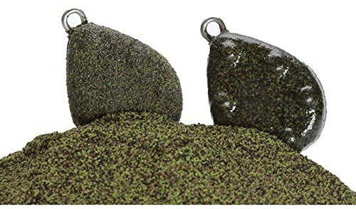 Silty plastificato verde Jig Head Fishing Sinkers powder-250gr