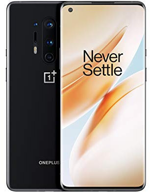 OnePlus 8 Pro Smartphone Onyx Black | Ecran 6,78” 3D Fluid AMOLED 120Hz | 8Go RAM + 128Go Stockage | Quad Caméra | Recharge sans Fil Ultra-Rapide | Dual Sim | 5G | 2 Ans Garantie Constructeur