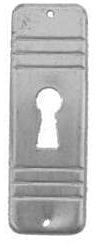 Antikhof Möbelbeschlag Jugendstil Messing geprägt,Größe:2,2x6,6cm,Bestellnummer JML 101, Silbergrau