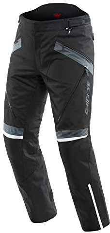 Dainese - Tempest 3 D-Dry Pants, Pantaloni da Uomo Moto Touring, Membrana Impermeabile, Interno Termico Removibile, Protetezioni sulle Ginocchia, Nero/Nero/Ebano, 54