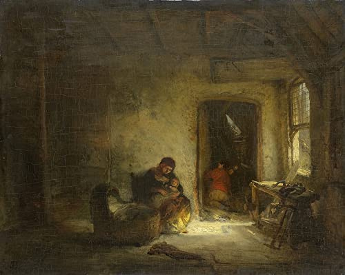 ArtDirect Sunny Room (1830-1893) 45x36 UnFramed Museum Art Print Poster Ready for Framing by Eugène François de Block (Belgian, 1812-1893)