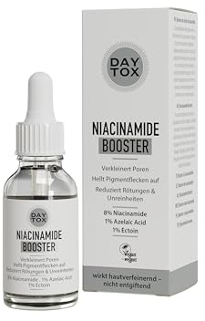 Gesichtsserum hochdosierter Booster mit 8% Niacinamid – reduziert Pigmentflecken & Rötungen, beugt Unreinheiten vor - alle Hauttypen - DAYTOX Niacinamide Booster - 20ml