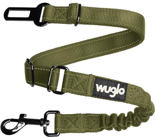 38-95cm Dog Car Harness with Strong Elastic Seat Belt - Universal Clip for Safe Travel (Brown)