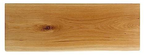 Natural Goods Berlin 1x Design Regalbrett Live Edge Eiche Massivholz Naturkante Regalboden Bohle Baumkante Hängeregal Wandboard Wohnzimmer Esszimmer Küche Kinderstube (15-30cm Tiefe, 130cm Breite)