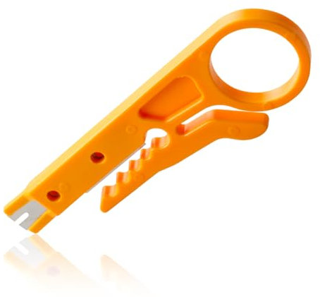 GLADFRESIT Cable Stripper Tool, Portable Mini Wire Strippers Beater Multifunctional Punch Down Tools for Wire Cable