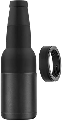 Raffreddatore per lattine di birra, da 340 ml, refrigeratore per bottiglie di birra doppia parete, per esterni, ultra sottile, per bottiglie di vetro da 350 ml o lattine normali