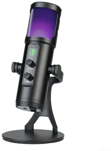 USB Microphone Studio Professional Condenser Microphone for Condenser Microphones for PC Computer, PC Mic, Podcast, Streaming, Gaming, Computer Desk(ZX-776)