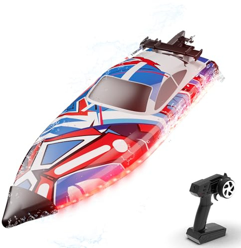 volantexrc Brushless RC Boats for Adults, 35+MPH Fast Remote Control Boat for Lakes, Full Proportional Boats High Speed RC Boat for Adults (79706)