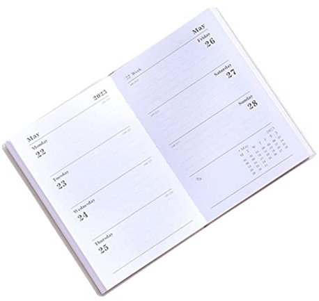 PLAFOPE Kleiner Notizbuch-planer Für Studierende Englisch Tagesplaner Notepad Handliches Design Für Unterwegs Für Notizen Und To-do-listen Stilvolles Und Cover