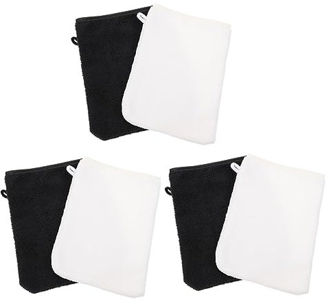 MUSISALY 6stücke Teiliges Mikrofasern Sanfte Reinigungs Und Make-up-entferner-handschuhe Für Gesichtspflege Entfernung Von Makeup Mascara Und Und Hautschonend