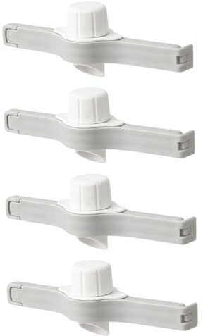 AUTSUPPL 4pcs Fresh-keeping Clamp Snack Sealing Clip Food Preservation Clip for Snack Bag
