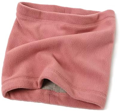 ENSTAB Loop Schal Kinder Baumwolle Eindicken Schlauchschal Kinder Halstuch Winter Baby Schal Baby Loop Hals Wärmer Mädchen und Junge (Dunkelrosa, M(1-6 Jahre))