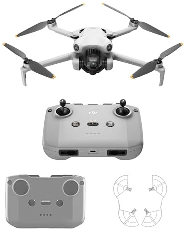 DJI Mini 4 Pro con accessori(con DJI RC-N2), Mini Drone Pieghevole con Fotocamera in 4K, meno di 249 g, Trasmissione Video di 20 km, Rilevamento Ostacoli Omnidirezionale, C0