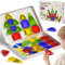 Magnetische Tiles Konstruktion Set Reisespielzeug für Kinder Tragbar Reisen MINI Magnetische Fliesen Spielzeug Magnetische Baukasten Geschenk für 3+ Jahre Kleinkinder (40pcs Magnetische Tiles)