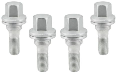 BASPHHH écrou Jante Compatible avec Peugeot pour 206 pour 207 pour 307 écrous de Roue boulons vis de Pneu moyeu de Roue siège Plat 540567