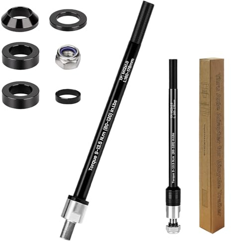 Bocguy Steckachse Fahrradanhänger M12x1.0 160-178 mm, Steckachse Fahrrad mit den meisten Fahrradanhänger kupplungen, Einstellbare Schaftlänge