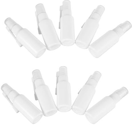 WOFASHPURET 10pièces Flacons Pulvérisateurs Nasaux Vides Rechargeables avec Buse Pivotante pour Rinçage Nasal Et Usage Familial Lot