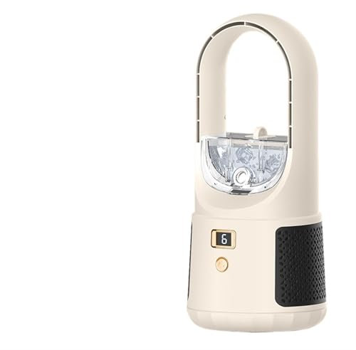 Ventilador eléctrico inalámbrico sin hojas, portátil, de escritorio, con humidificación, para circulación en el hogar y la oficina, silencioso, compacto y de bajo consumo