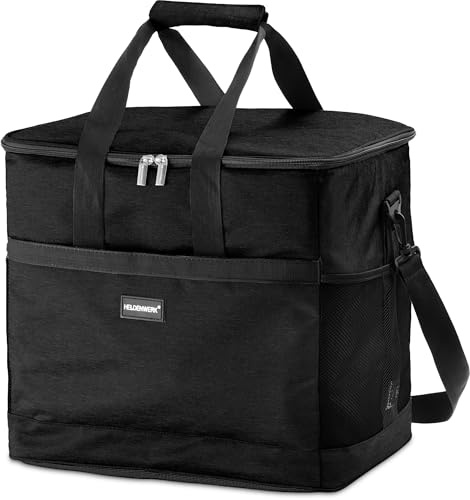 Heldenwerk Borsa termica pieghevole grande da 40 litri – con capacità di raffreddamento fino a 12 ore prova perdite e impermeabile picnic per il