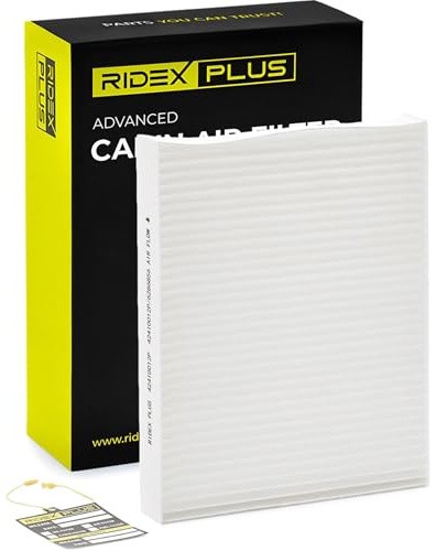 RIDEX PLUS 424I0012P Innenraumfilter Pollenfilter Höhe: 32 Breite: 216 Länge: 252 Kompatibel mit VW Golf 7 Schrägheck 5G1, BQ1, BE1, BE2 Golf 4 Schrägheck 1J1 Golf 5 Schrägheck 1K1 POLO 9N