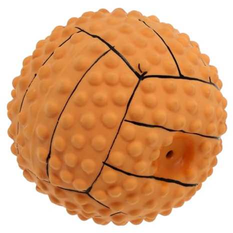 UPKOCH Juguete para Perros Resistente Mordeduras con Sonido de Látex Pelota Masticable para Limpieza Dental Accesorio para Mascotas Estimulante y Duradero para Morder y Cuidar Dientes