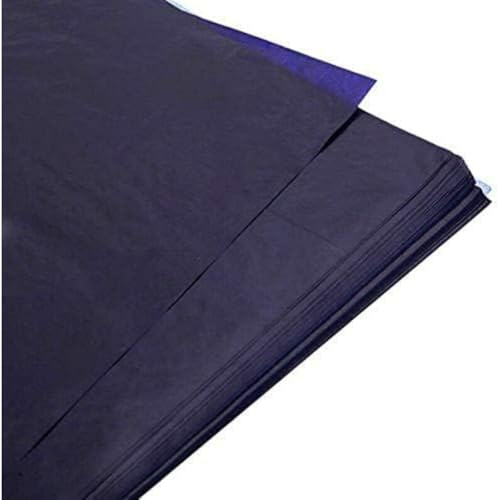 100 hojas de papel de transferencia de grafito azul A4, papel de copia de carbono, para madera, metal, vidrio, lienzo, tallado, bricolaje, letras, bocetos