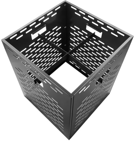 SUPBERC Outside Burn Barrels Burning Trash Incinerator Burn Cage for Paper Yard Waste, 22 x 22 x 30 inches Low Smoke Design Thick Container Drum