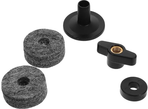 Toyvian Schlagzeug Beckenständer Zubehör mit Filzringen und Kunststoffhülsen Inklusive Befestigungsschrauben und Unterlegscheiben für Zuverlässigen Halt und Pflege von Drumsets für