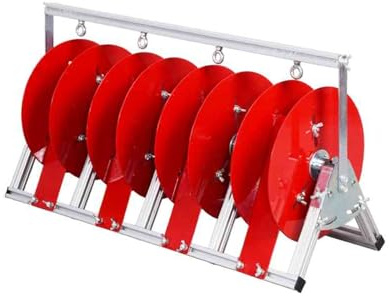 Wire Spool Rack, 3/4/5 Reel Cable Organizer, Folding Distributor Stand for Construction Sites and Retail Industries